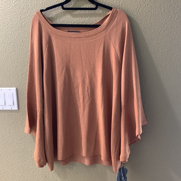 Inc camel tan sweater bell sleeves size 3x like new condition - Picture 4 of 10